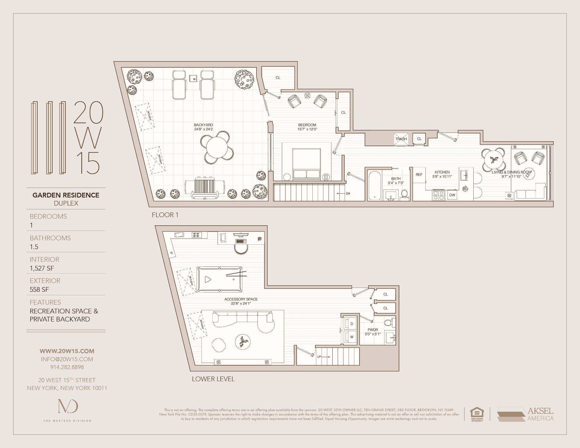 Garden Duplex floorplan