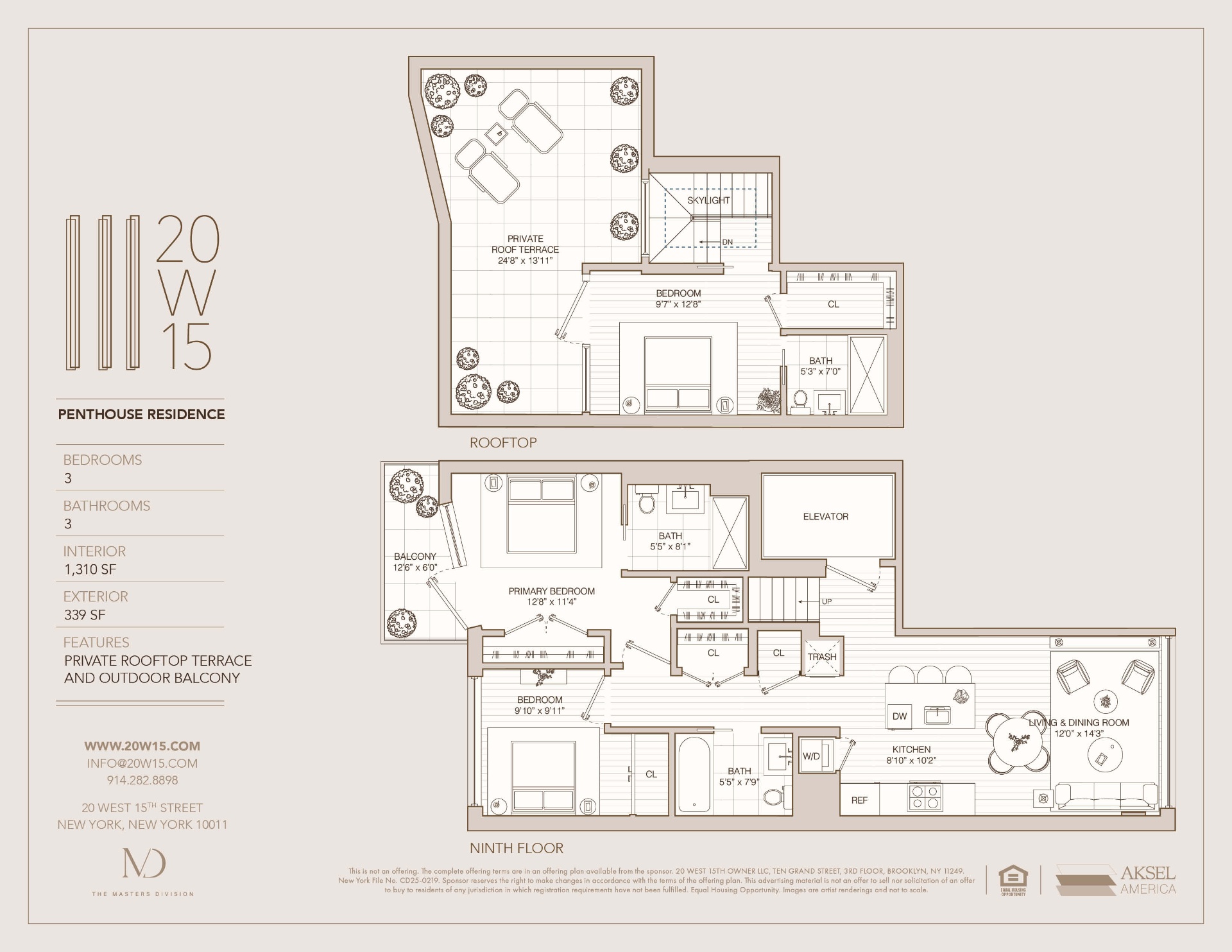 Penthouse Duplex floorplan