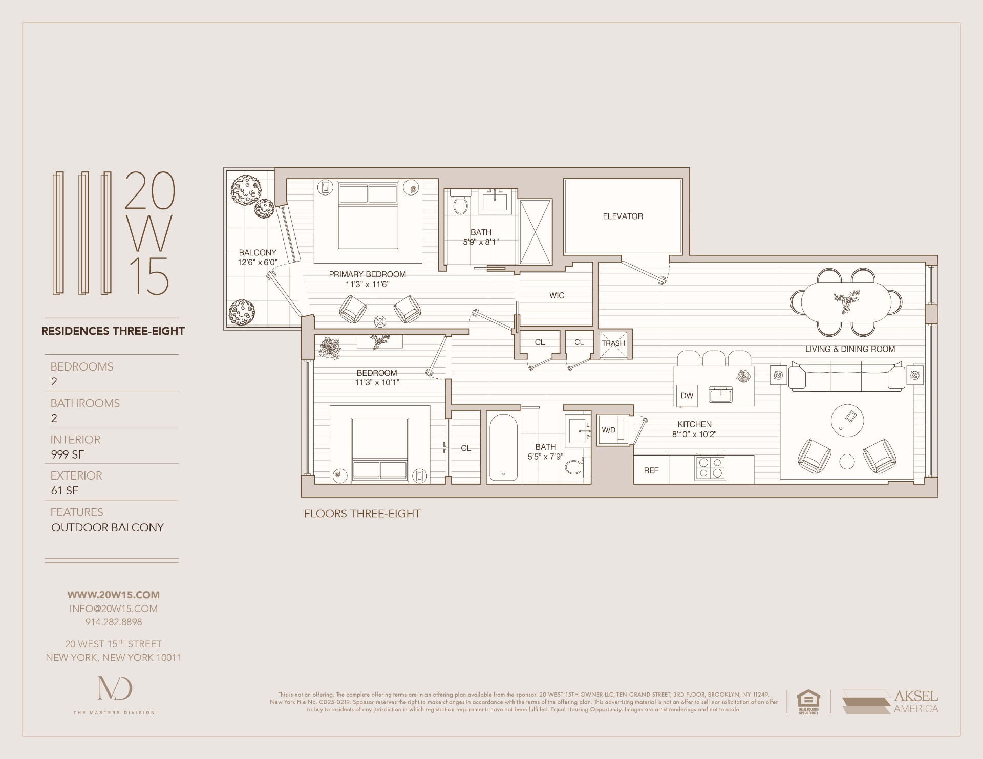 Residences 3 – 8 floorplan